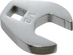 Proto - 1/2" 1/4" Drive Chrome Open End Crowfoot Wrench - 1-1/32" Head Diam x 1/4" Head Thickness - Makers Industrial Supply