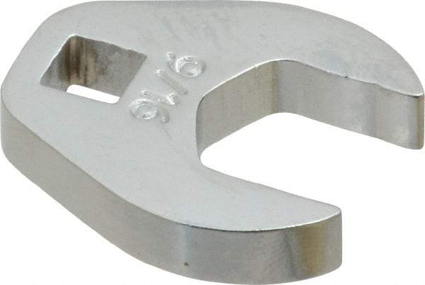 Proto - 9/16" 1/4" Drive Chrome Open End Crowfoot Wrench - 1-1/8" Head Diam x 1/4" Head Thickness - Makers Industrial Supply