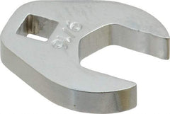 Proto - 9/16" 1/4" Drive Chrome Open End Crowfoot Wrench - 1-1/8" Head Diam x 1/4" Head Thickness - Makers Industrial Supply