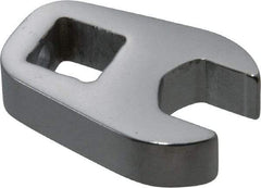 Proto - 7/16" 3/8" Drive Chrome Open End Crowfoot Wrench - 0.92" Head Diam x 1/4" Head Thickness - Makers Industrial Supply