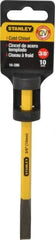 Stanley - 5-9/16" OAL x 3/8" Blade Width Cold Chisel - 3/8" Tip, 3/8" Stock, Chrome Vanadium Steel Handle - Makers Industrial Supply