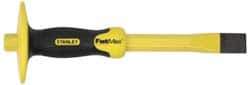 Stanley - 12" OAL x 1" Blade Width Cold Chisel - 1" Tip, 3/4" Stock, Patented Bi-Material Break Resistant Handle - Makers Industrial Supply