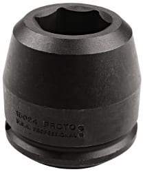 Proto - 1-1/2" Drive 75mm Standard Impact Socket - 6 Points, 4-1/2" OAL - Makers Industrial Supply