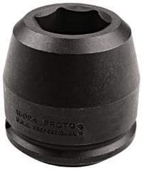 Proto - 1-1/2" Drive 75mm Standard Impact Socket - 6 Points, 4-1/2" OAL - Makers Industrial Supply