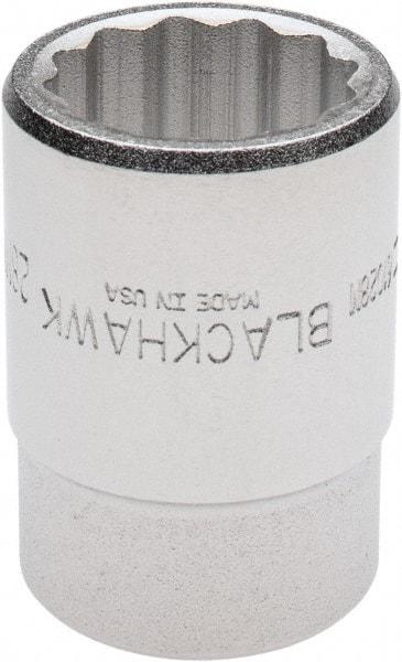 Blackhawk by Proto - 3/4" Drive, Standard Hand Socket - 12 Points, 2-13/64" OAL, Alloy Steel, Black Finish - Makers Industrial Supply