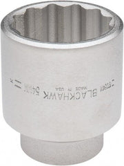 Blackhawk by Proto - 3/4" Drive, Standard Hand Socket - 12 Points, 3-13/64" OAL, Alloy Steel, Black Finish - Makers Industrial Supply