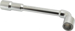 Facom - 9/16", 6 Point, Satin Chrome Coated, 90 ° Offset Socket Wrench - 169mm OAL, 22.5mm Head Thickness - Makers Industrial Supply