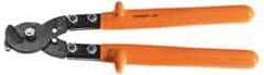 Facom - 18-1/2" OAL, 32mm Capacity, 2-23/64" Jaw Length x 2-3/4" Jaw Width, Insulated Cable Cutter Pliers - Round/Center Cut Head, Cushion Handles - Makers Industrial Supply