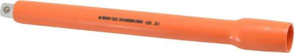 Facom - 1/2" Drive Insulated Socket Extension - 10-3/8" OAL, Single Color Insulation Finish - Makers Industrial Supply