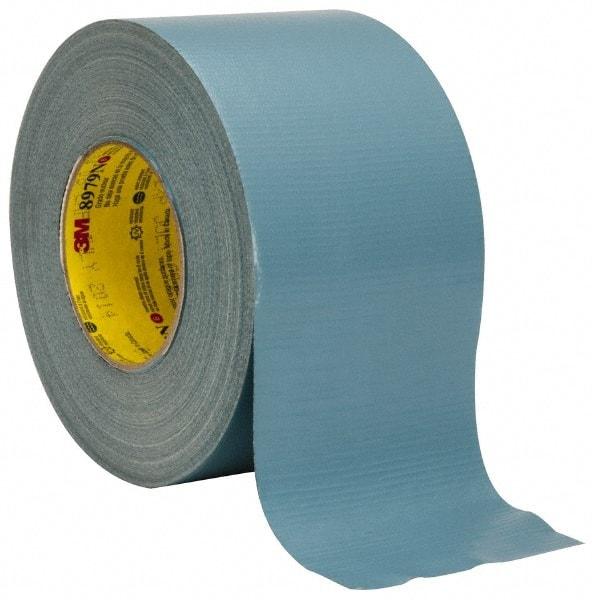 3M - 4" x 55m Blue Duct Tape - 12.1 mil, Rubber Adhesive, Polyethylene Film Backing, 36 Lb/ln Tensile Strength, 200°F Max, Series 8979N - Makers Industrial Supply