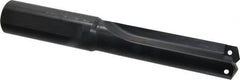 Allied Machine and Engineering - Series 3, 1-13/32 to 1-7/8" Diam, 1-1/2" Diam Straight Shank, Straight Flute Spade Drill - 4-3/4" Max Depth, 6-3/16" Body Length, 10" OAL, Short Length, Through Coolant - Makers Industrial Supply