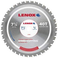 Lenox - 14" Diam, 1" Arbor Hole Diam, 90 Tooth Wet & Dry Cut Saw Blade - Titanium Carbide-Tipped, General Purpose Action, Standard Round Arbor - Makers Industrial Supply