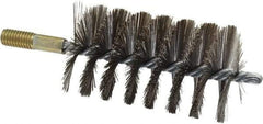 Value Collection - 2-1/2" Diam Helical Steel Tube Brush - 0.012" Filament Diam, 4-1/4" Brush Length, 7-1/2" OAL, 1/2-12 Male Shank - Makers Industrial Supply