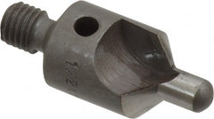 Made in USA - 2-1/2" OAL, 1/2" Head Diam, 2 Flute, 100° Incl Angle, Integral Pilot, Adjustable Stop Countersink - Makers Industrial Supply