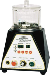 Raytech - 1/12 hp, 150 Grams Pin Capacity, Centrifugal Magnetic Finisher - 6" Bowl Diam, 115 Volts, with Variable Speed, Forward-Reverse Function & Programmable Timer - Makers Industrial Supply