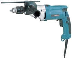 Makita - 120 Volt 3/4" Keyed Chuck Electric Hammer Drill - 0 to 24,000 BPM, 0 to 2,900 RPM, Reversible - Makers Industrial Supply