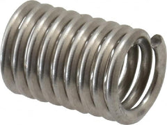 Recoil - #10-24 UNC, 0.475" OAL, Free Running Helical Insert - 9-1/4 Free Coils, Tanged, Stainless Steel, Bright Finish, 2-1/2D Insert Length - Makers Industrial Supply