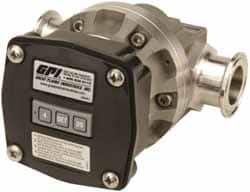 GPI - 1" Port Oval Gear Flowmeter - 800 Max psi, 0.26 to 0.44 GPM, Stainless Steel - Makers Industrial Supply