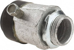 Cooper Crouse-Hinds - 3/4" Trade, Malleable Iron Set Screw Straight Rigid/Intermediate (IMC) Conduit Connector - Noninsulated - Makers Industrial Supply