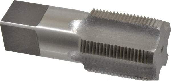 Interstate - 1-1/4 - 11-1/2 NPS Thread, 5 Flute Standard Pipe Tap - 4" OAL, 1-3/4" Thread Length, 1-5/16" Shank Diam, Bright Finish, High Speed Steel - Exact Industrial Supply