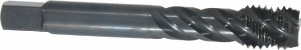 OSG - 3/4-10 UNC 4 Flute 2B Modified Bottoming Spiral Flute Tap - Vanadium High Speed Steel, Oxide Finish, 125mm OAL, Right Hand Flute, Right Hand Thread - Exact Industrial Supply