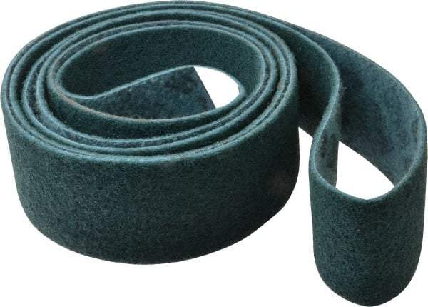 3M - 3" Wide x 132" OAL, Talc Abrasive Belt - Talc, Nonwoven, Series SC-BL - Makers Industrial Supply