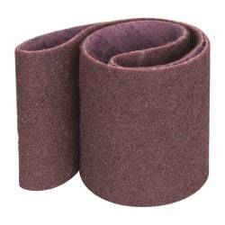 3M - 6" Wide x 48" OAL, Aluminum Oxide Abrasive Belt - Aluminum Oxide, Medium, Coated, Series SC-BL - Makers Industrial Supply