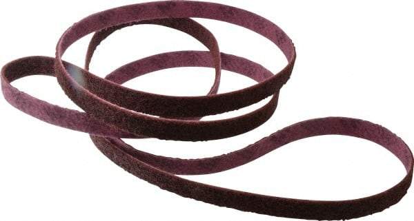 3M - 1" Wide x 132" OAL, Aluminum Oxide Abrasive Belt - Aluminum Oxide, Medium, Nonwoven, Series SC-BL - Makers Industrial Supply