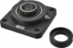 Browning - 1-1/2" ID, 5-1/8" OAL x 5-1/8" OAH 4-Bolt Flange - 4,467 Lb Static Cap, 7,340 Lb Dyn Cap, 4" Btw Mnt Hole Ctrs, Cast Iron - Makers Industrial Supply