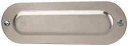 Cooper Crouse-Hinds - 2" Trade, Aluminum Conduit Body Cover Plate - Use with Series 5 Conduit Outlet Bodies - Makers Industrial Supply