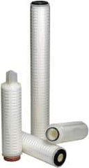 Parker - 2-1/2" OD, 20µ, Polypropylene Absolute Rated-Pleated-Melt Blown Cartridge Filter - 20" Long - Makers Industrial Supply