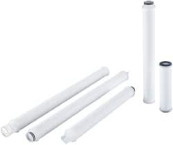 Parker - 2-1/2" OD, 1µ, Polypropylene Pleated-Melt Blown & Spun Bonded Cartridge Filter - 10" Long - Makers Industrial Supply