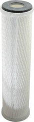 Parker - 2-1/2" OD, 0.5µ, Polypropylene Pleated-Melt Blown & Spun Bonded Cartridge Filter - 10" Long - Makers Industrial Supply