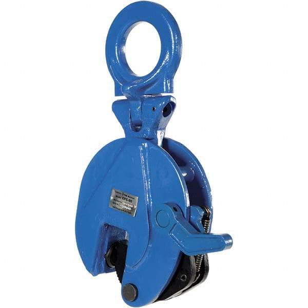 Vestil - 6,600 Lbs. Load Capacity Plate Clamp - 1.1 Inch Max Thickness, 3 Inch Throat Depth and 2.3 Inch Bale Opening - Makers Industrial Supply