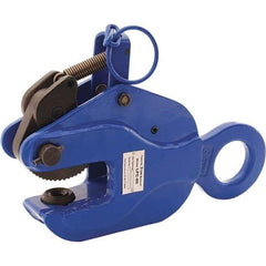 Vestil - 6,000 Lbs. Load Capacity Positive Locking Plate Clamp - 1-1/2 Inch Max Thickness, 3-1/4 Inch Throat Depth and 1.9 Inch Bale Opening - Makers Industrial Supply