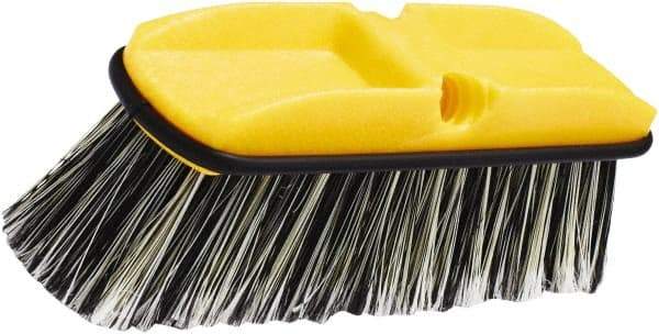 Rubbermaid - 2-1/2" Bristle Length, Synthetic Wash Brush - 10" OAL, Gray, Plastic Block - Makers Industrial Supply