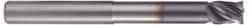 Accupro - 3/4", 4 Flute, Single End, Solid Carbide, 0.06" Corner Radius End Mill - 5" OAL, Right Hand Flute, 1" LOC, Right Hand Cut, 2-3/8" Extended Reach - Makers Industrial Supply