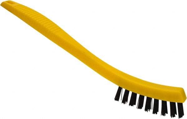 Rubbermaid - 0.6" Bristle Length, Polypropylene Scrub Brush - 8-1/2" OAL, Black, Plastic Block - Makers Industrial Supply