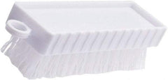 Rubbermaid - 3/4" Bristle Length, Polypropylene Scrub Brush - 4-3/4" OAL, White, Plastic Block - Makers Industrial Supply