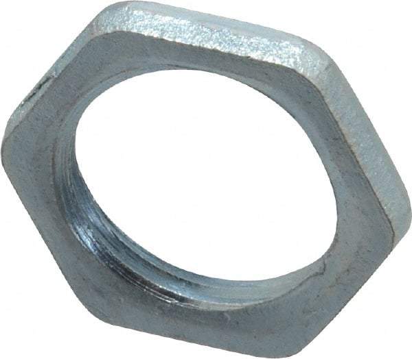 Cooper Crouse-Hinds - 3/8" Trade, Steel Threaded Rigid/Intermediate (IMC) Conduit Locknut - Noninsulated - Makers Industrial Supply