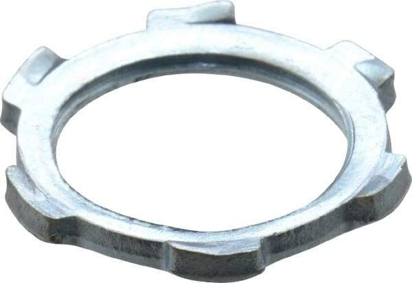 Cooper Crouse-Hinds - 1/2" Trade, Steel Threaded Rigid/Intermediate (IMC) Conduit Locknut - Noninsulated - Makers Industrial Supply