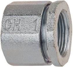 Cooper Crouse-Hinds - 1" Trade, Malleable Iron Threaded Rigid/Intermediate (IMC) Conduit Coupling - Noninsulated - Makers Industrial Supply