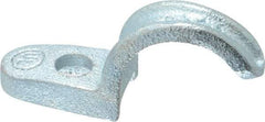 Cooper Crouse-Hinds - 3/4" Pipe, Malleable Iron, Conduit Clamp - 1 Mounting Hole - Makers Industrial Supply