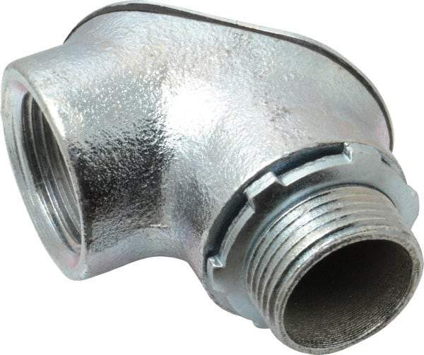 Cooper Crouse-Hinds - 1" Trade, Malleable Iron Threaded Angled Rigid/Intermediate (IMC) Conduit Elbow - Insulated - Makers Industrial Supply