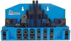 Gibraltar - 52 Piece Fixturing Step Block & Clamp Set with 1" Step Block, 11/16" T-Slot, 1/2-13 Stud Thread - 1-1/8" Nut Width, 3, 4, 5, 6, 7 & 8" Stud Lengths - Makers Industrial Supply