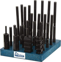 Gibraltar - 38 Piece, 1/2-13 Stud, 5/8" T Slot, T Nut & Stud Kit - 1" T-Slot Nut Width, 3, 4, 5, 6, 7, 8" Stud Lengths - Makers Industrial Supply