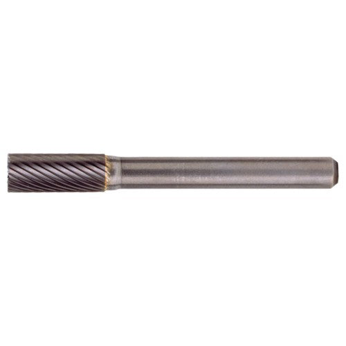 SB-6 Standard Cut Solid Carbide Bur-Cylindrical with End Cut - Exact Industrial Supply