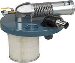 Guardair - Air Powered Wet/Dry Drum Vacuum Head - 2" Vacuum Hose Fitting, Use with 30 Gal Models - Makers Industrial Supply