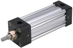 Parker - 2" Stroke x 1-1/2" Bore Double Acting Air Cylinder - 3/8 Port, 7/16-20 Rod Thread, 250 Max psi, -10 to 165°F - Makers Industrial Supply