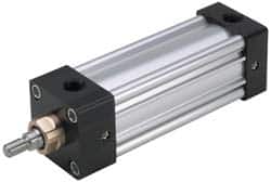 Parker - 8" Stroke x 1-1/2" Bore Double Acting Air Cylinder - 3/8 Port, 7/16-20 Rod Thread, 250 Max psi, -10 to 165°F - Makers Industrial Supply